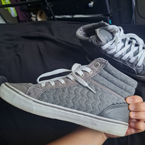 Womens grey Levi high top shoes - Picture 5 of 6